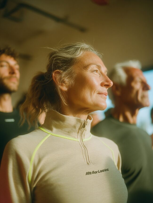 Frau ü 60 in Trainingskleidung