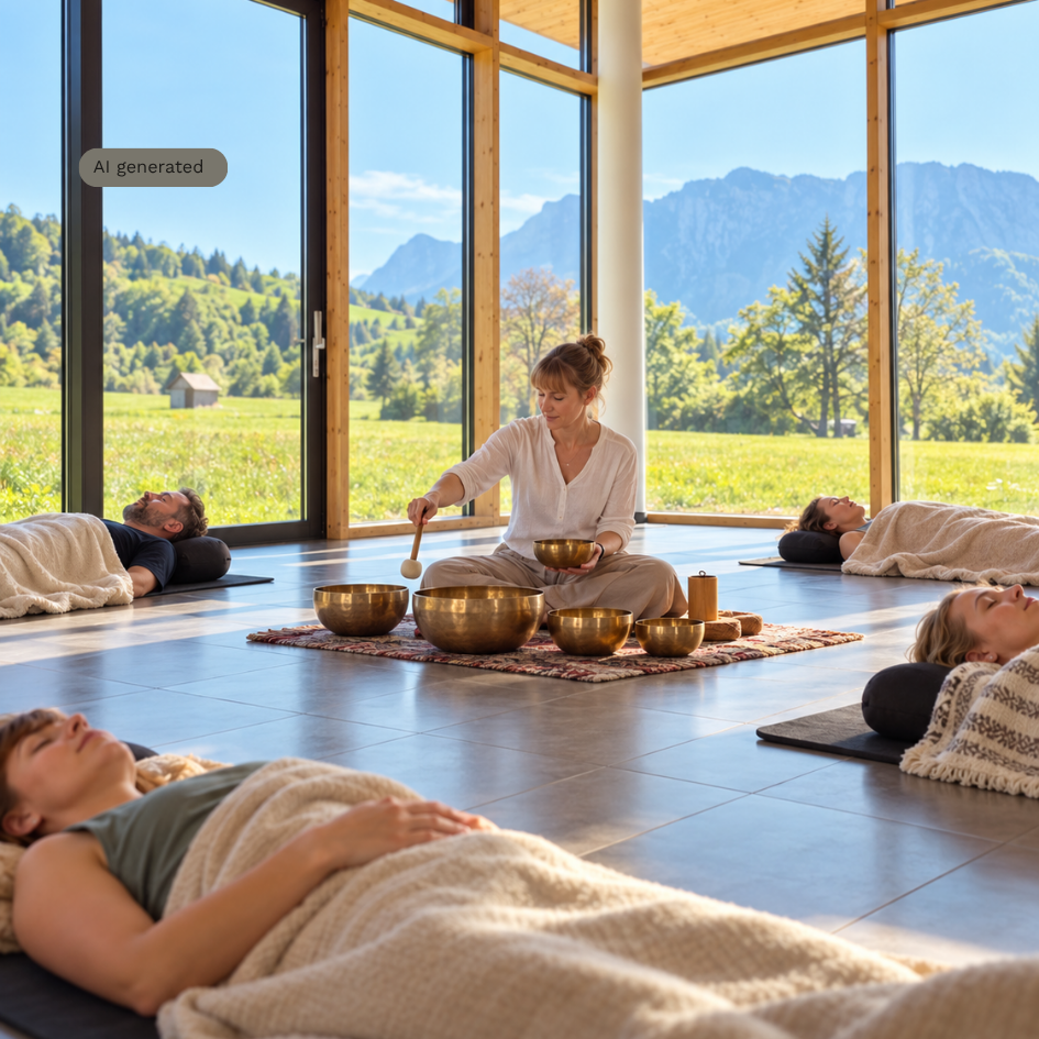 Klangmeditation bei Time to Relax Kurs im VIVO Bad Goisern